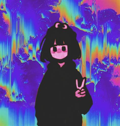 Psychedelic Pfp Grunge Anime Pfp Hd Phone Wallpaper Emo Anime Girl My