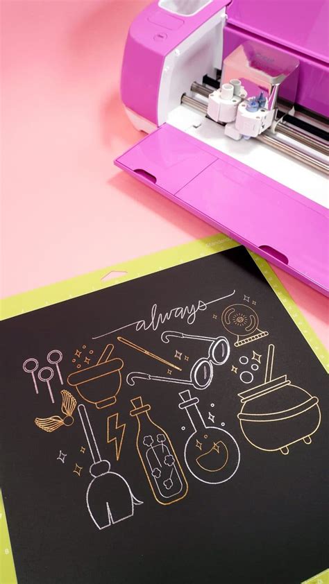 Diy Foil Art Prints With The Cricut Foil Transfer System Happiness Is