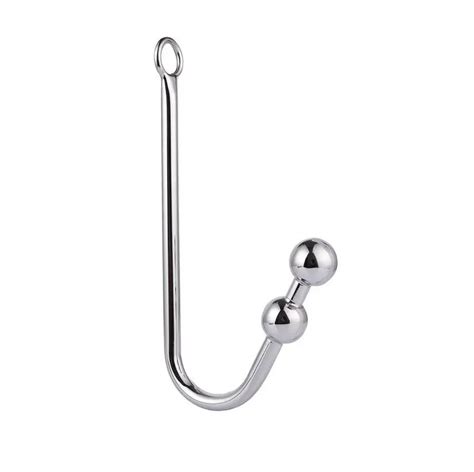 Stainless Steel Anal Hook Butt Plug Dilator Curved Hook Anal Prostate Massager Sex Toy For Men