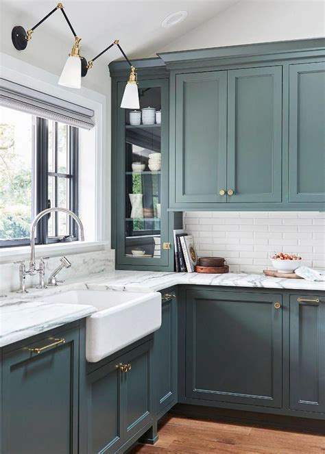 We Want These Green Kitchen Cabinets Stat Kitchen Interior Kitchen