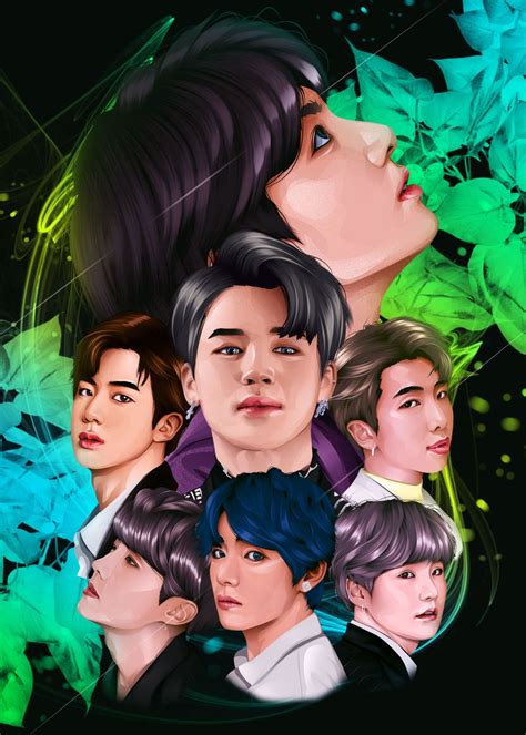 Bts Ot7 Poster By Benzon Displate