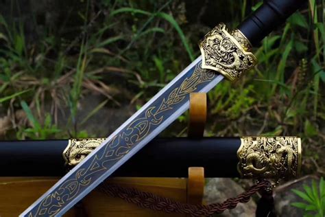 Chinese Sword Jian 1095 High Carbon Steel Handmade Sharpened Frost