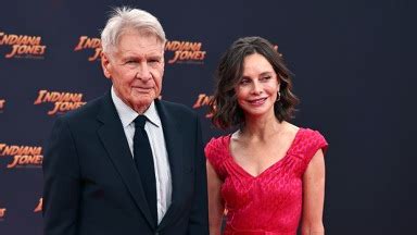 Harrison Ford 80 Calista Flockhart 58 Pack On PDA At Indiana