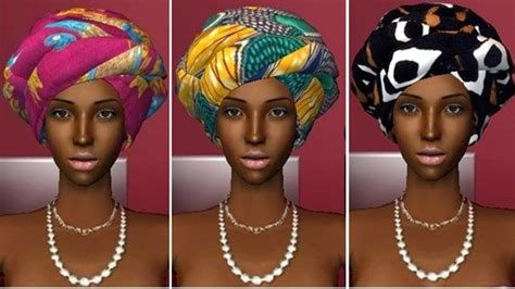 Ts2 African Head Wraps Lilsisterg Sims 2 Hair Sims