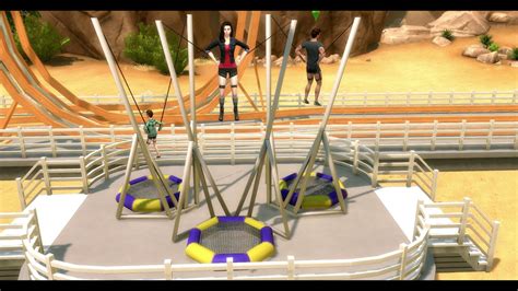 Functional Bungee Trampoline Sims 4 Youtube