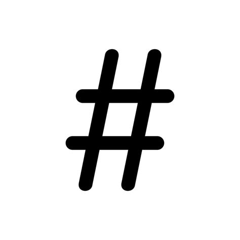 Hashtag Sign Tagline Icon Symbol For Logo Apps Website Art