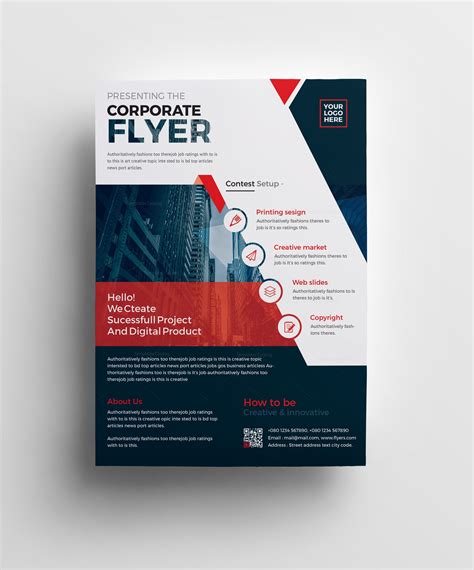 Corporative Flyer Design Template Free Template Ppt Premium Download 2020