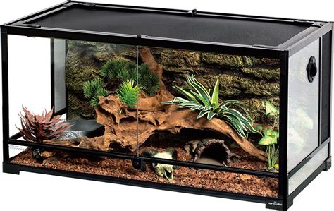 Repti Zoo Glass Reptile Terrarium 50 Gallon Front Opening Reptile