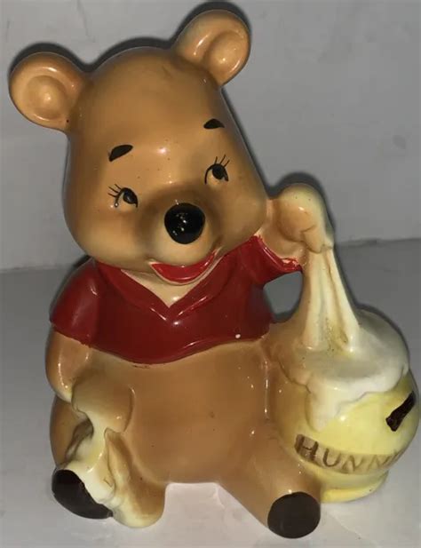 Winnie Pooh Bear Honey Pot Porcelain Figurine Japan Walt Disney Production Vtg 1787 Picclick