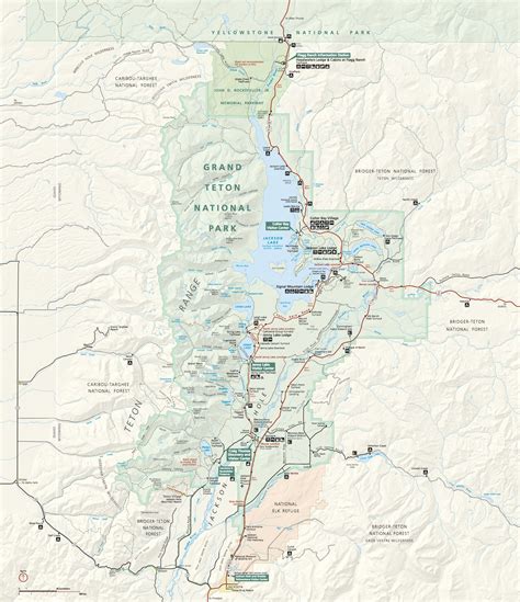 Grand Teton Day Hikes National Park Map Map Pack Bundle Ph