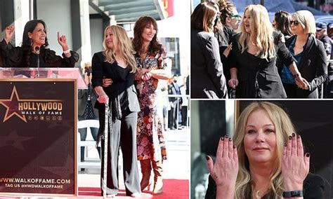 Christina Applegate Walks With A Cane As She Is Honored With Star On Hollywood Walk Of Fame
