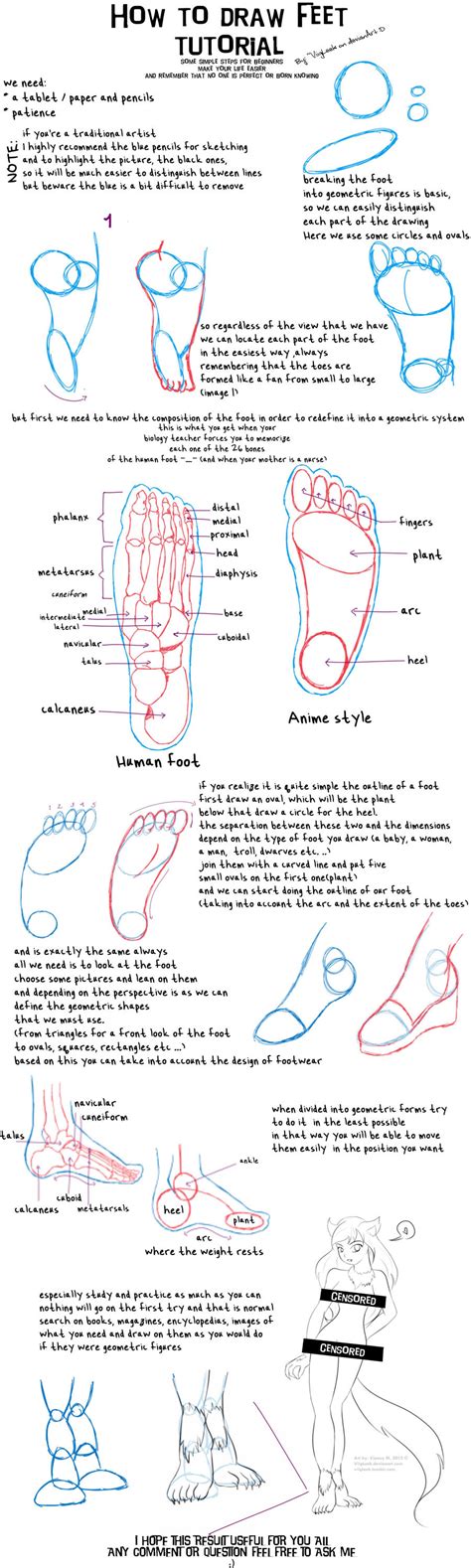 Tutorial How To Draw Feet By Toxicpinku On Deviantart