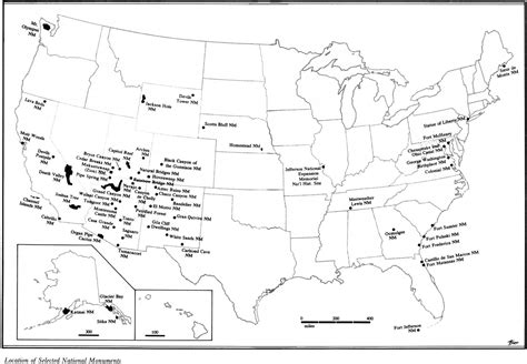 Americas National Monuments The Politics Of Preservation Map