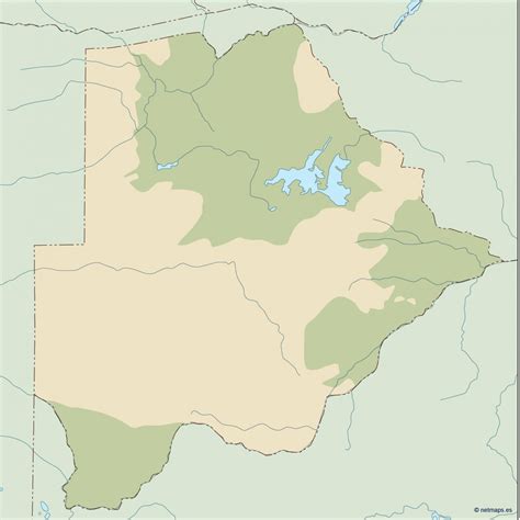 Botswana Illustrator Map Vector Maps Files Illustrator To Download