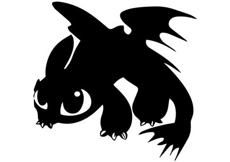 Svg Toothless Toothless Eps Toothless Silhouette Toothless File