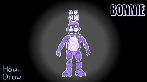 How To Draw Bonnie From Five Nights At Freddy S Youtube
