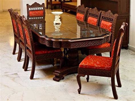 Teak Wooden Dining Table With Matching Chairs Sets For Home Pearl