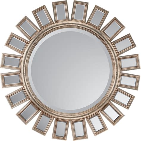 Paragon Round Metro Silver Sunburst Mirror Mirror Wall Sunburst