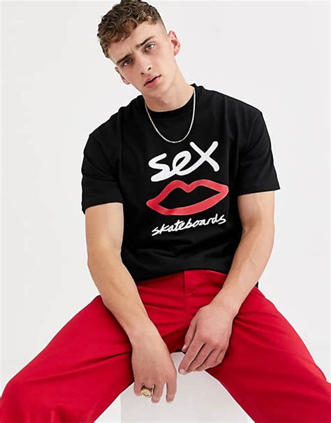 Sex Skateboards Logo T Shirt In Black Asos