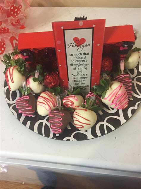 Liquor Infused Chocolate Covered Strawberries Valentines Day Platter