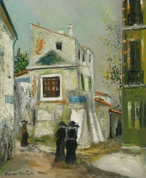 Maurice Utrillo Rue Stvincent 1917 Montmartre Paris Painting Oil
