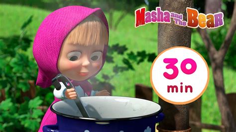masha and the bear 🤣🤸 yes it s recess 🤸🤣 best 30 min ⏰ cartoon collection 🎬 jam day День