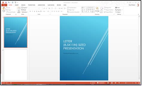 The slide size dialog box opens. Change the page orientation in PowerPoint between ...