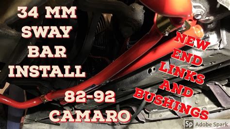 82 92 Third Gen Camaro Sway Bar Install And Upgrade Youtube