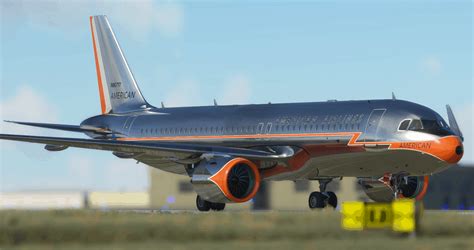 A320 American Airlines 1950s V10 Msfs2020 Liveries Mod