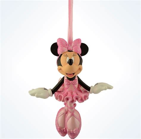 Disney Parks Christmas Minnie Mouse Ballerina Resin Ornament New With