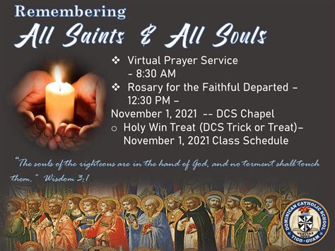 Remembering All Saints And All Souls Dominican Catholic School
