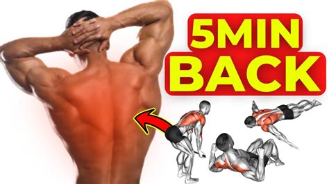 5 Min Perfect Back Workout At Home No Equipment Youtube