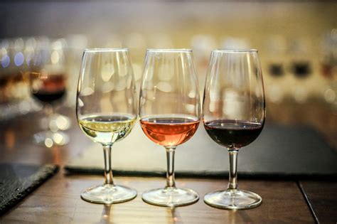 White Rosé And Red Wine In Glasses On A Bar Sierra Vista Arizona