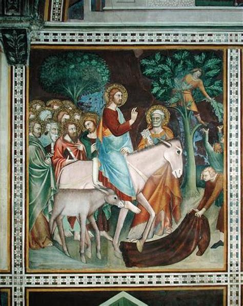 The Entry Of Christ Into Jerusalem From Barna Da Siena