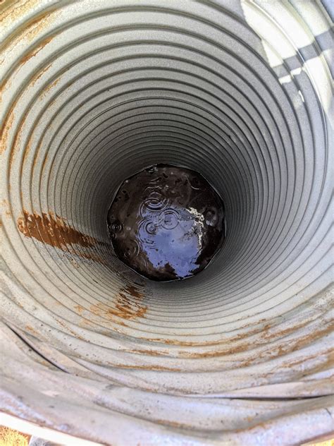 The Water In This Corrugated Metal Pipe Formed A Polygon R