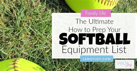 The Ultimate Fastpitch Softball Equipment List