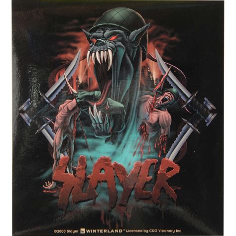 Slayer Sticker 64585 Rockabilia Merch Store