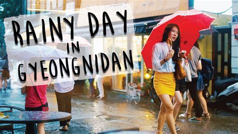 (gwanggoe joeun baneungeul mot eodeoseo geuman dwotseumnida). PEOPLE WATCHING IN KOREA 🇰🇷 - Rainy day in Gyeongnidan ...
