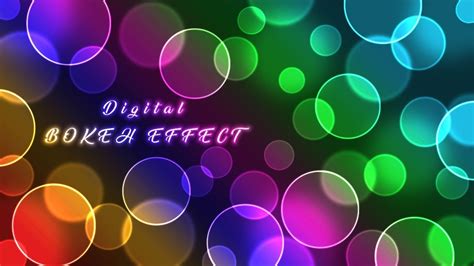 Photoshop Effects How To Create Digital Bokeh Background Photoshop