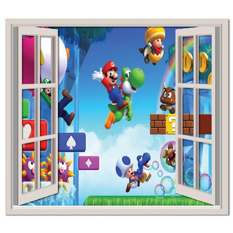 Super Mario Brothers Wall Sticker Window Wall Decal