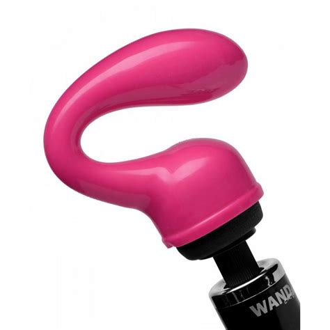 Buy The Deep Glider Curved G Spot And P Spot Magic Wand Massager Attachment In Pink Xr Brands