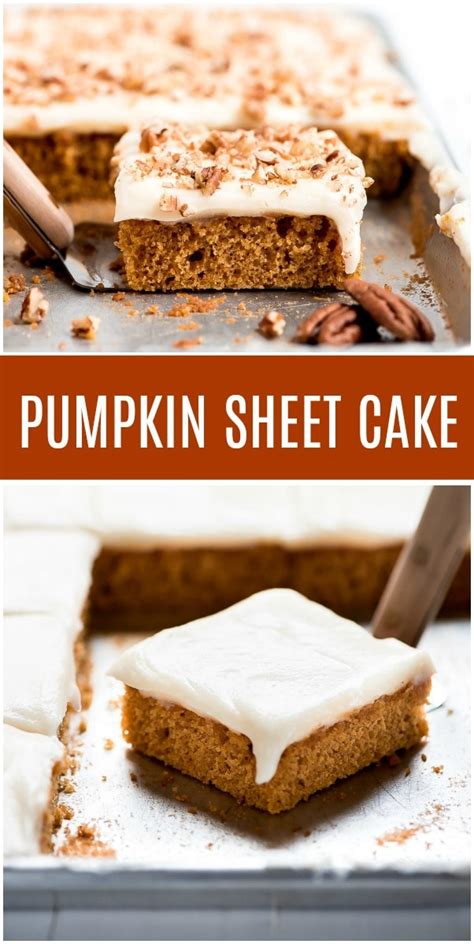 Pumpkin Sheet Cake Recipe Girl