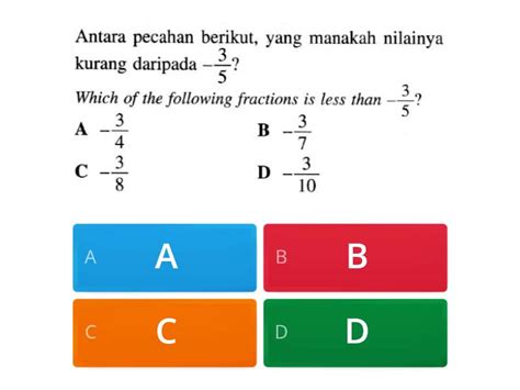 Quiz Matematik Tingkatan 3