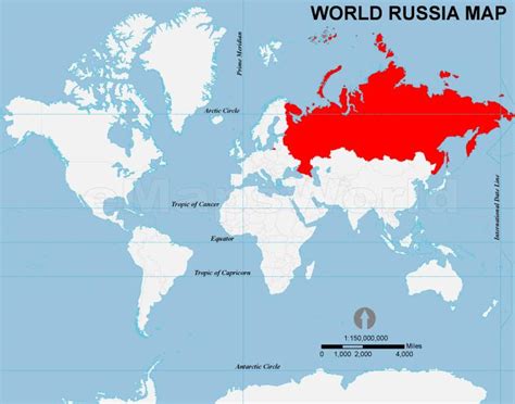 Rusland kort world Rusland i verden kort Østlige Europa Europa