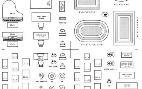 Make a little cardboard scale model of a space and fit little. FURNITURE ARRANGING KIT 1/4 Scale Interior Design ...