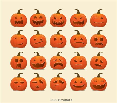 Halloween emoticons Vektorgrafiken zum Download