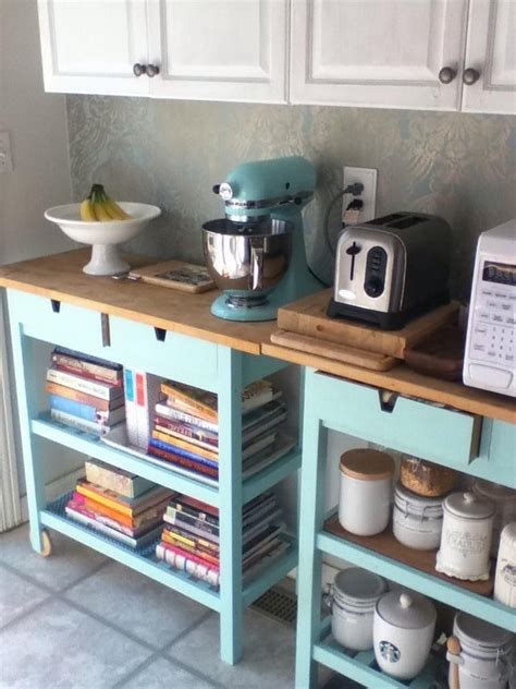 Free shipping on prime eligible orders. Painted Ikea Kitchen Cart And Ice Blue Kitchenaid Mixer ...