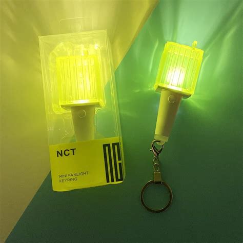 Ready Stock KPOP NCT LIGHTSTICK Mini Keychain Light stick 100% New High Quality NCT Concert ...