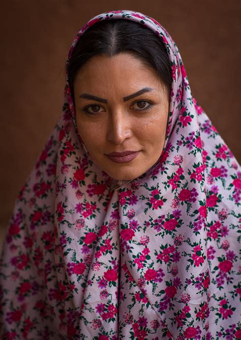 Portrait Of An Iranian Woman Wearing Traditional Floreal C Flickr