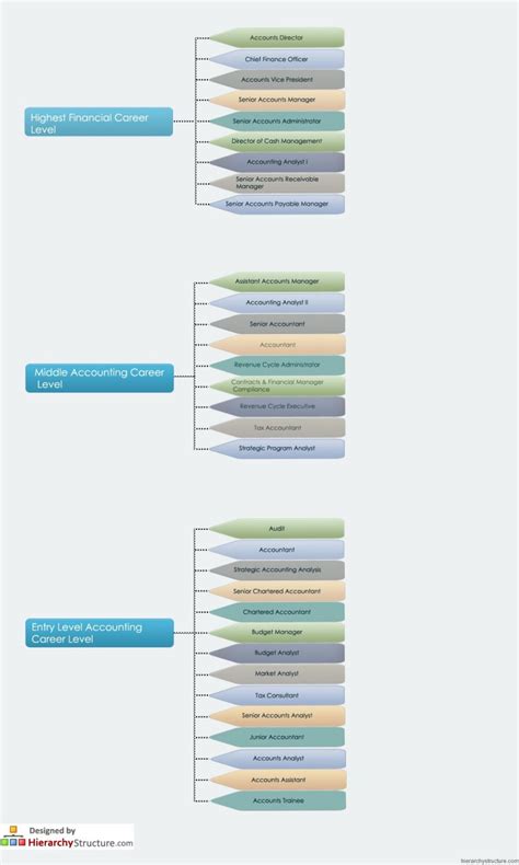 Career Levels In Accounting Hierarchy Chart